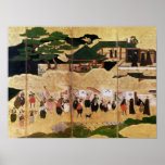 De aankomst van de Portugees in Japan Poster