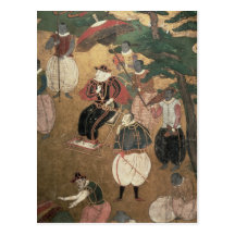 De aankomst van de Portugees in Japan Wens Kaarten