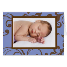 De Aankondiging van de Jongen van het baby Wenskaarten