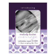 DE AANKONDIGING VAN HET BABY::  hello baby 4 Wenskaart