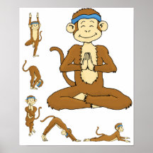 De Aap van de yoga Plaat