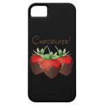 De Aardbei van de chocolade Case-Mate iPhone 5 Hoesje
