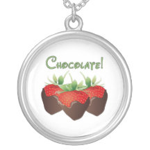 De Aardbei van de chocolade Kettingen