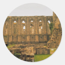 De Abdij van fonteinen, Yorkshire, het UK Ronde Sticker