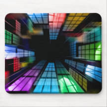 De abstracte achtergrond van de stad muis matten