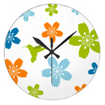 De abstracte BloemenKlok van de Muur Klokken
