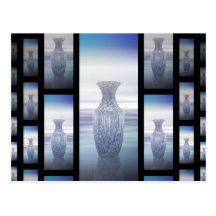De abstracte Collage van Vazen Wens Kaart