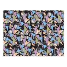 De abstracte Collage van Vormen Wens Kaarten
