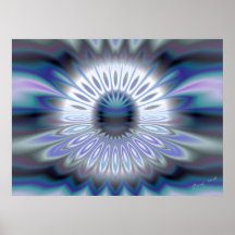De Abstracte Druk van het Meer van de berg Poster