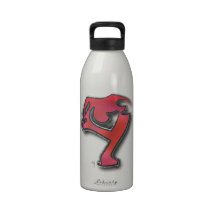 De abstracte Fles van het Water van de Schaatser v Drink Flessen
