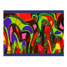 De Abstracte Giften van Canberra Wenskaart