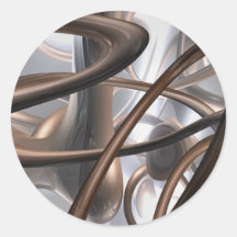 De Abstracte Sticker van de Werveling van de choco