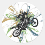 De abstracte Stickers van de Fiets van het Vuil