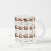 De Achtergrond van de Koppen van de koffie Bekers