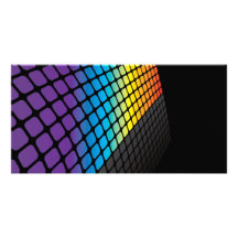 De Achtergrond van het Net van de regenboog Foto Wenskaarten