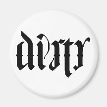 De Afwasmachine van Ambigram Koelkast Magneetjes