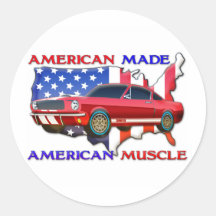 De Amerikaanse Auto van de Spier Sticker