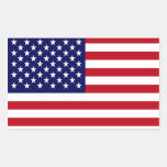 De Amerikaanse Vlag Rechthoek Sticker