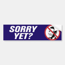 De anti Sticker van de Auto Obama Bumpersticker