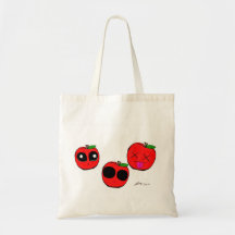 De appelen zijn ook Leuk Canvas Tassen