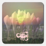 De Assemblage van de DIERENRIEM STBX - het Bloemen Vierkant Stickers