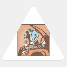 De automobiele Mechanische Reparatie van de Auto Driehoek Sticker