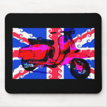 De Autoped van het pop-art Muis Mat