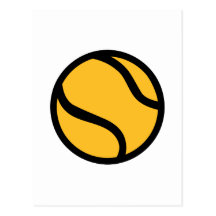 De bal van het tennis wens kaarten