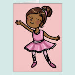 De Balletdanser van de cartoon kaarten