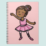 De Balletdanser van de cartoon notitieboekjes