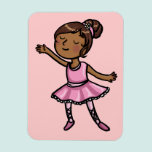 De Balletdanser van de cartoon premium magneten