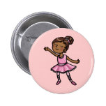 De Balletdanser van de cartoon buttons