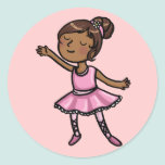 De Balletdanser van de cartoon stickers