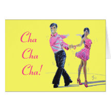 De Ballroom dansen van Cha Cha van Cha Wenskaarten