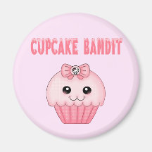 De Bandiet van Cupcake Koelkast Magneten