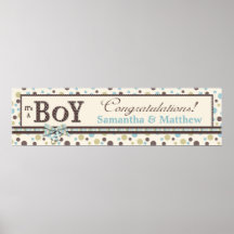 De Banner van het Baby shower van de jongen Afdruk
