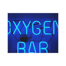 De Bar van de zuurstof Stretched Canvas Print