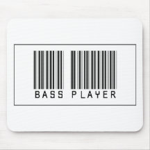 De BasSpeler van de streepjescode Muis Mat