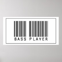 De BasSpeler van de streepjescode Afdruk