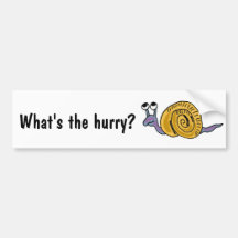 De BC Grappige Sticker van de Bumper van de Slak Bumpersticker