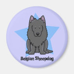 De Belgische Herdershond van de Ster van Kawaii Magneet