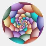 De Bellen van de regenboog Ronde Stickers