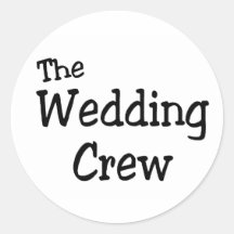 De bemanning van het Huwelijk Sticker