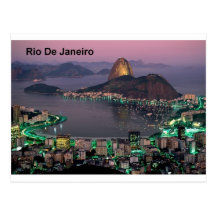 De Berg van het Brood van de Suiker van het Rio de Wenskaart