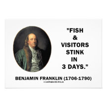 De Bezoekers van de Vissen van Benjamin Franklin s Gepersonaliseerde Uitnodiging