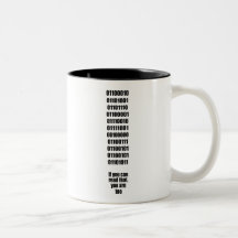De binaire Koppen van de Koffie Geek Koffie Beker