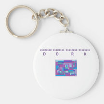 De Binaire producten van Dork! Sleutel Hanger
