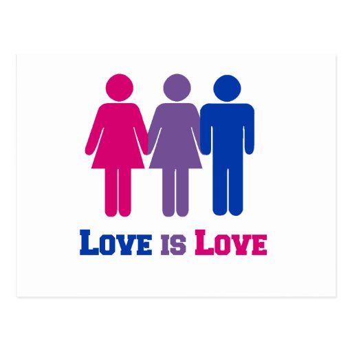 De biseksuele Liefde is Liefde Wenskaart