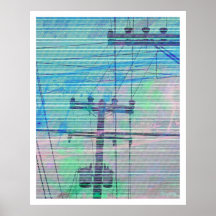 De Blauw van Linectrik Poster