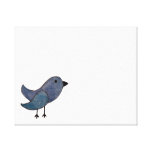 De blauwe Druk van de Muur van het Canvas van de V Gallerij Wrap Canvas